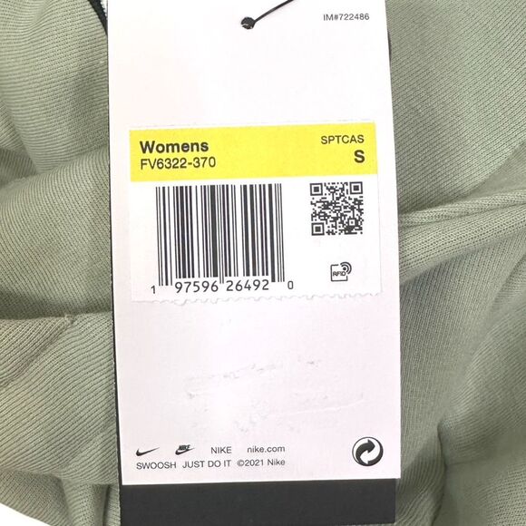 Nike Sportswear Tech Fleece Oversized Hoodie - Size Small - Jade Horizon / Black - Picture 7 of 8